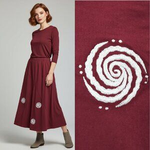 Vtg Y2K asymmetrical boho skirt - Signature Imports brand